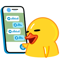 Telegram鸭子拿手机